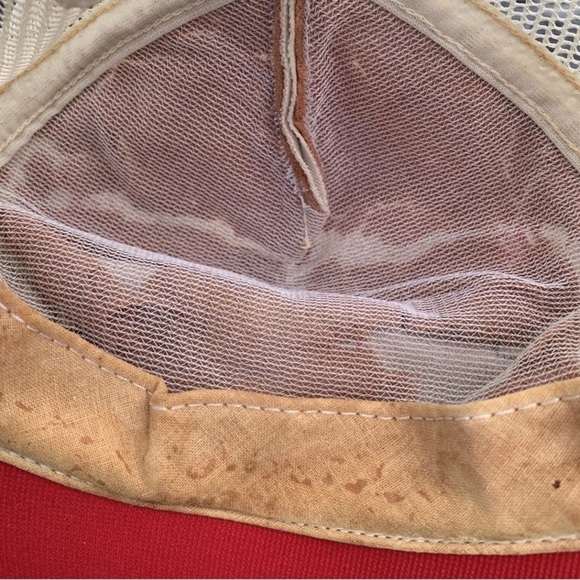 Vintage 3 Stripe Kentucky Tractor Farming SnapBack Mesh Trucker Hat 70s 80s - Picture 9 of 9